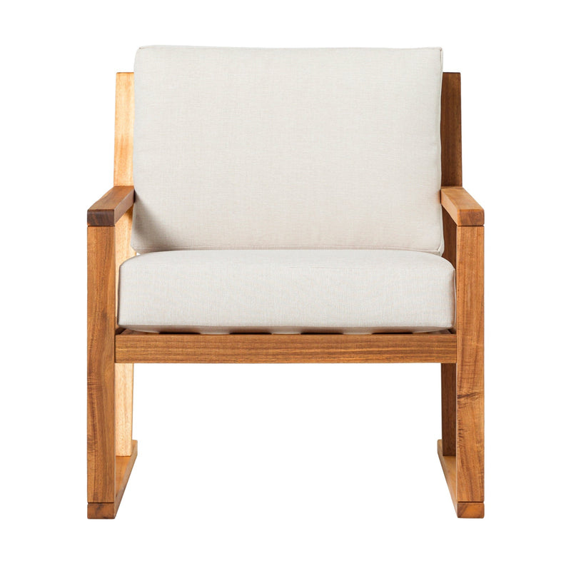 Prenton Modern Solid Wood Outdoor Club Chair