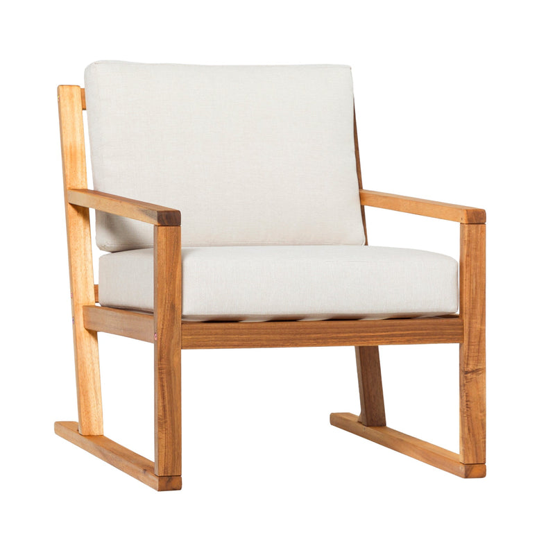 Prenton Modern Solid Wood Outdoor Club Chair