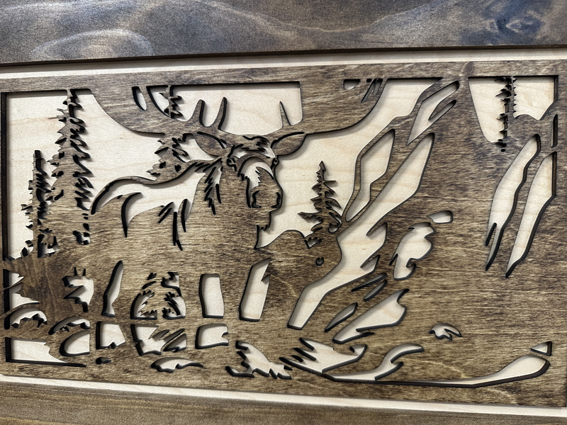 Concealed Moose Wall-Mounted Gun Cabinet – Secure Hidden Storage for Firearms