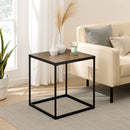 Parquet 20" Square Side Table