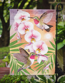 Anna's Hummingbirds Phalaenopsis Garden Flag – Decorative Outdoor Yard Flag PRS4023GF