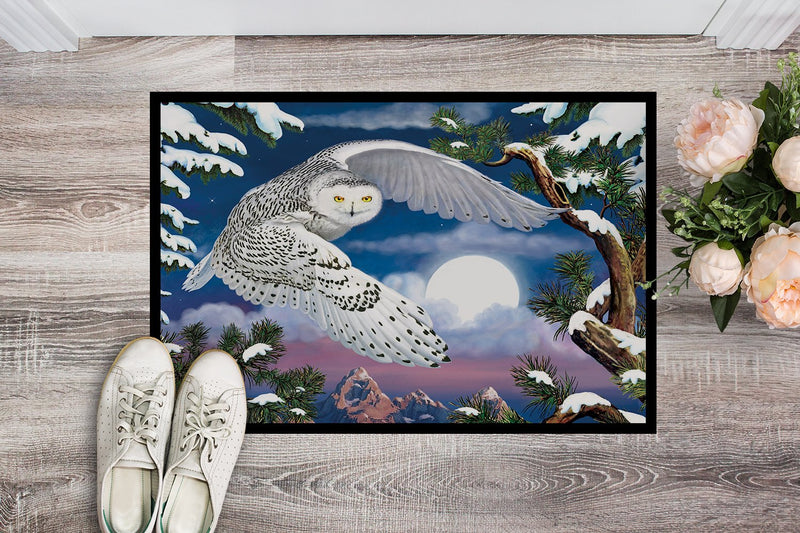 Snowy Owl Doormat - 24x36 Decorative Floor Mat – Indoor/Outdoor Rug with Artistic Flair PRS4030JMAT