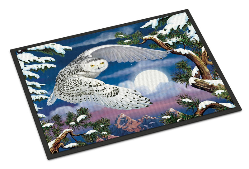 Snowy Owl Doormat - 24x36 Decorative Floor Mat – Indoor/Outdoor Rug with Artistic Flair PRS4030JMAT