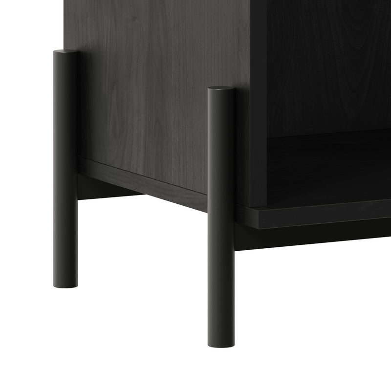 Paris Modern Scandinavian Reeded Nightstand