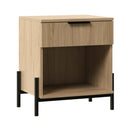 Paris Modern Scandinavian Reeded Nightstand
