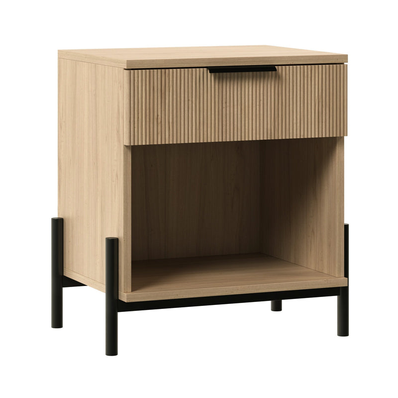 Paris Modern Scandinavian Reeded Nightstand