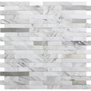 White Silver 10x12 Polished Brick PVC Peel & Stick Tile (10 pack, 9.26 sq ft/case)