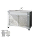Brushed Aluminum Baroque Bathroom Vanities