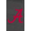 Silver Loveseat with Alabama Crimson Tide Red A Logo