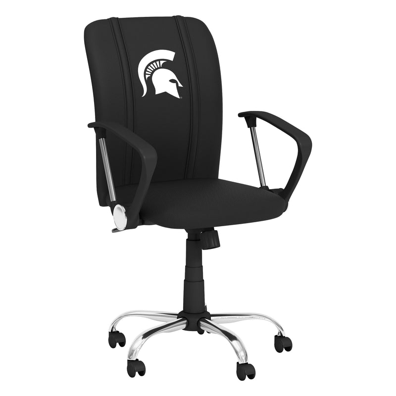 Curve Task Chair with Michigan State Spartans Primary Logo