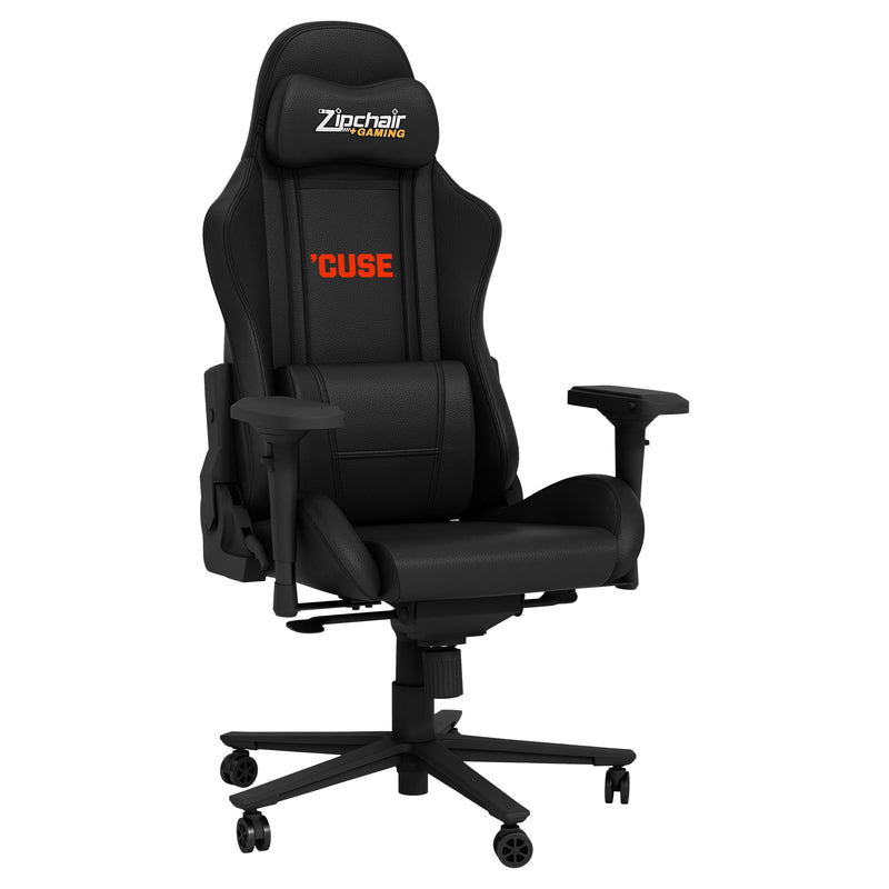 Xpression Pro Gaming Chair with Syracuse Orange Wordmark Logo