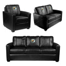 Silver Loveseat with Bemidji State University Primary Logo