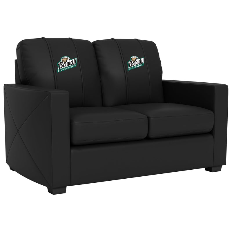 Silver Loveseat with Bemidji State University Secondary Logo
