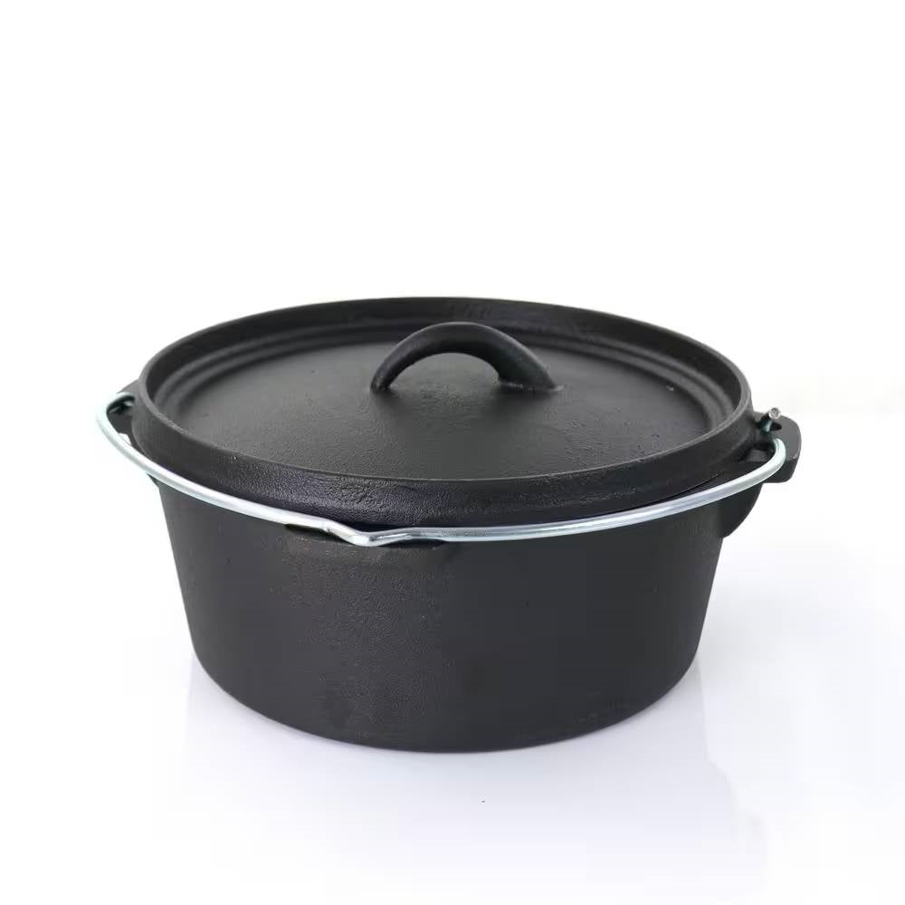5-Piece Cast Iron Cookware Set with Dutch Oven Griddle and 2 Skillets, photo 4 of 5