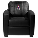 Silver Club Chair with Book Logo Panel