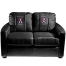 Silver Loveseat with Painted Skull Logo Panel