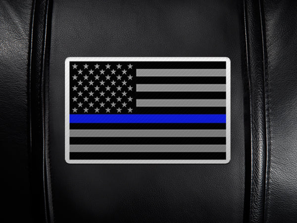 Curve Task Chair with Blue Line Flag Logo