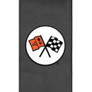 Silver Club Chair with Corvette C2 Logo