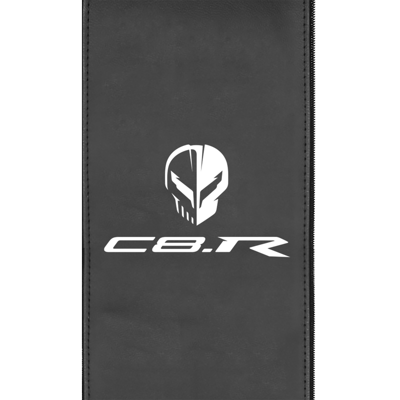 Silver Club Chair with C8R Jake White Logo