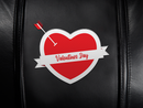 Silver Club Chair Valentine's Day Heart with Arrow Logo