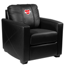 Silver Club Chair Valentine's Day Heart with Arrow Logo