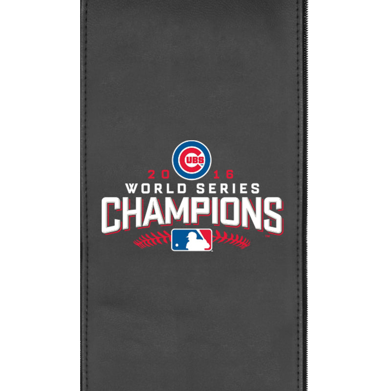 Silver Club Chair with 2016 Chicago Cubs World Series Logo