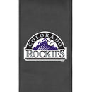 Silver Loveseat with Colorado Rockies Logo