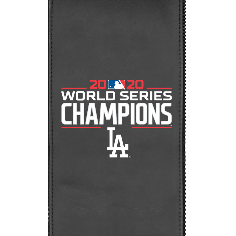 Silver Sofa with Los Angeles Dodgers 2020 Championship Logo