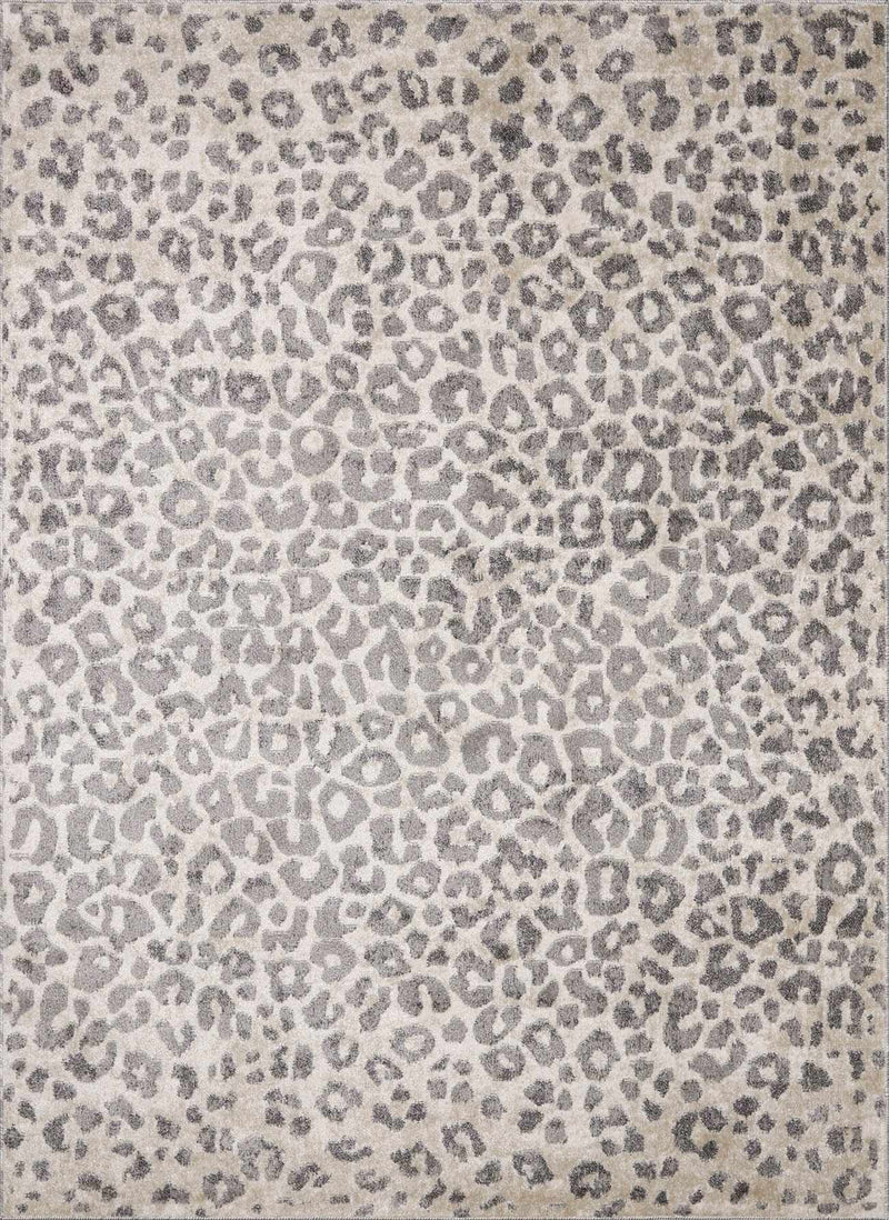 Beige Liversedge Leopard Print Area Rug