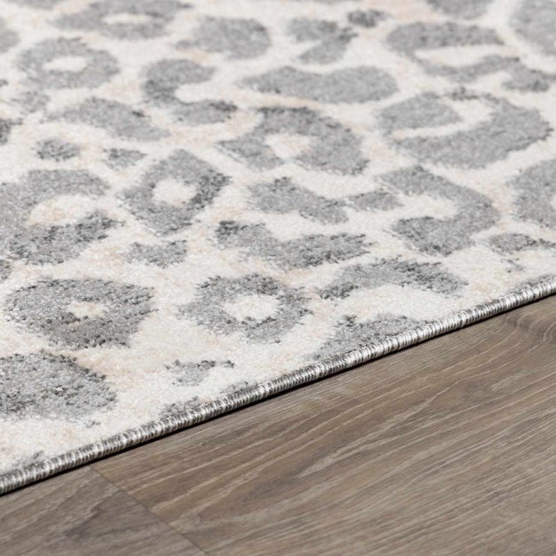 Beige Liversedge Leopard Print Area Rug