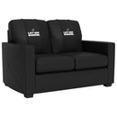 Silver Loveseat with Cleveland Cavaliers Let Em Know Playoffs Logo