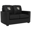 Silver Loveseat with Milwaukee Bucks Fear the Deer Playoffs Logo
