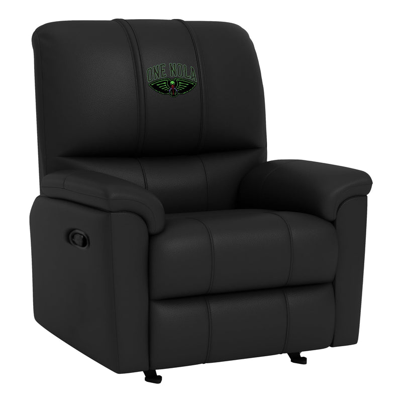 Rocker Recliner with New Orleans Pelicans One Nola Playoffs Logo