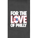 Silver Loveseat with Philadelphia 76ers For The Love of Philly Playoffs