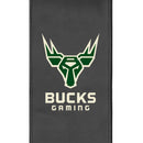 Silver Loveseat with Bucks Gaming Global Logo [Can Only Be Shipped to Wisconsin]