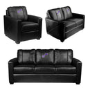 Silver Loveseat with Utah Jazz Primary Logo