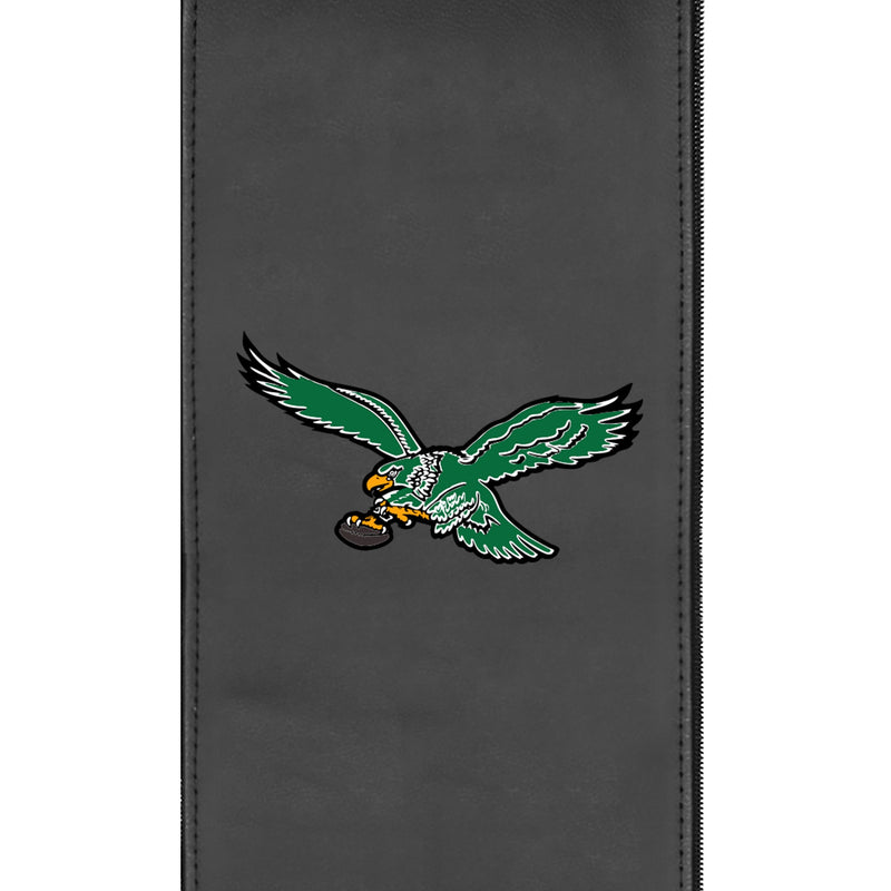 Silver Loveseat with Philadelphia Eagles Classic Logo