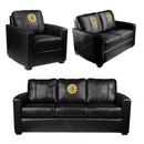 Silver Loveseat with Boston Bruins Primary Logo