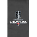 Silver Loveseat with Florida Panthers 2024 Champions Logo