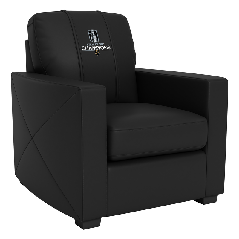 Silver Club Chair with Vegas Golden Knights 2023 Champions Logo