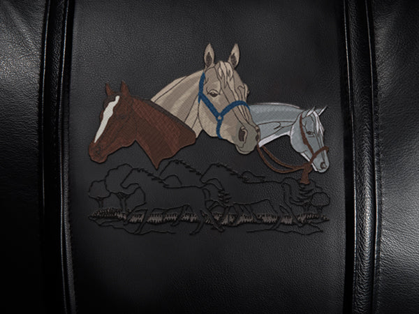 Stealth Recliner with Horses Quarter Collage Logo Panel