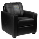 Silver Club Chair with Lighthouse Scene Logo Panel