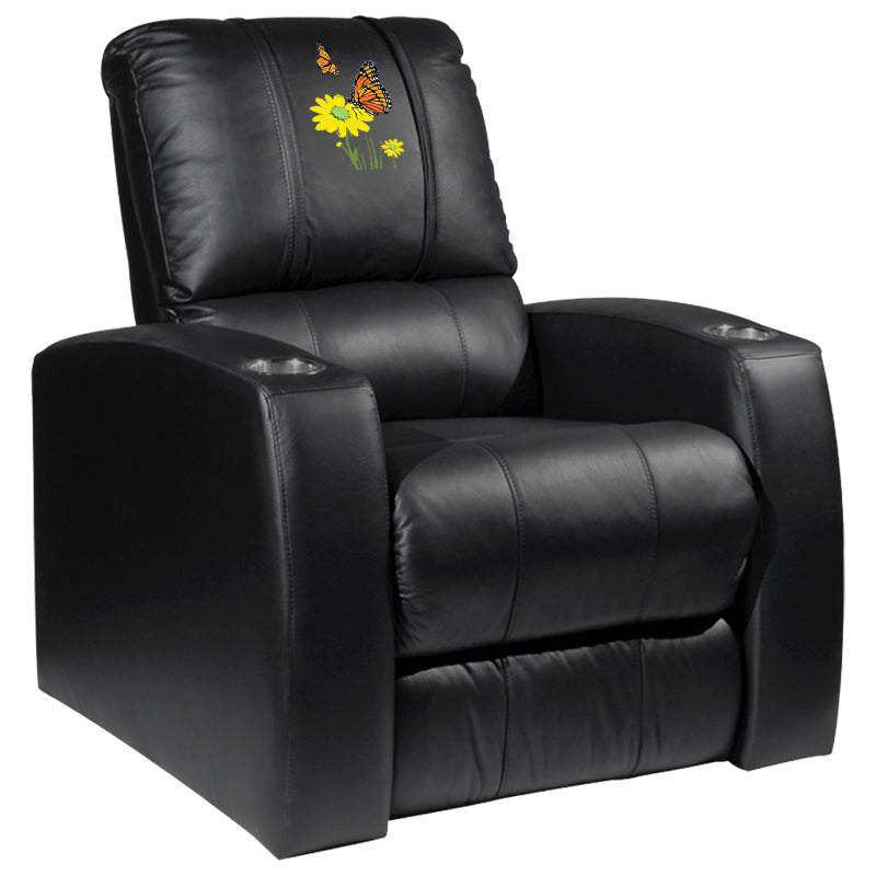 Relax Home Theater Recliner with Butterfly & Daisy Logo Panel