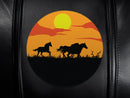 Side Chair 2000 with Horses Sunset Logo Panel Set of 2