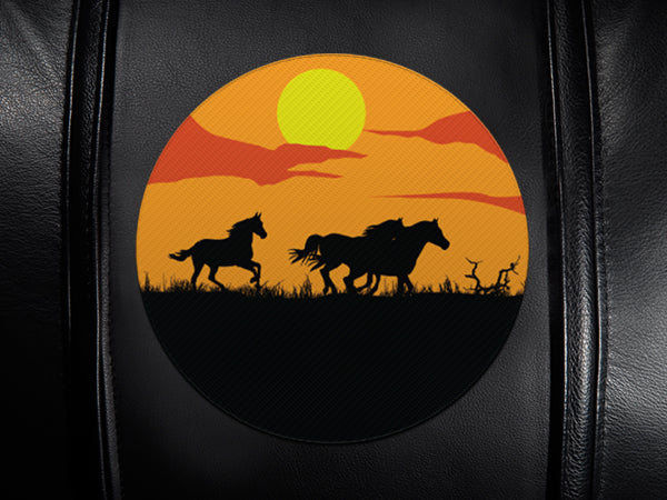Stealth Recliner with Horses Sunset Logo Panel