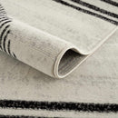 Angus Abstract Black and White Area Rug