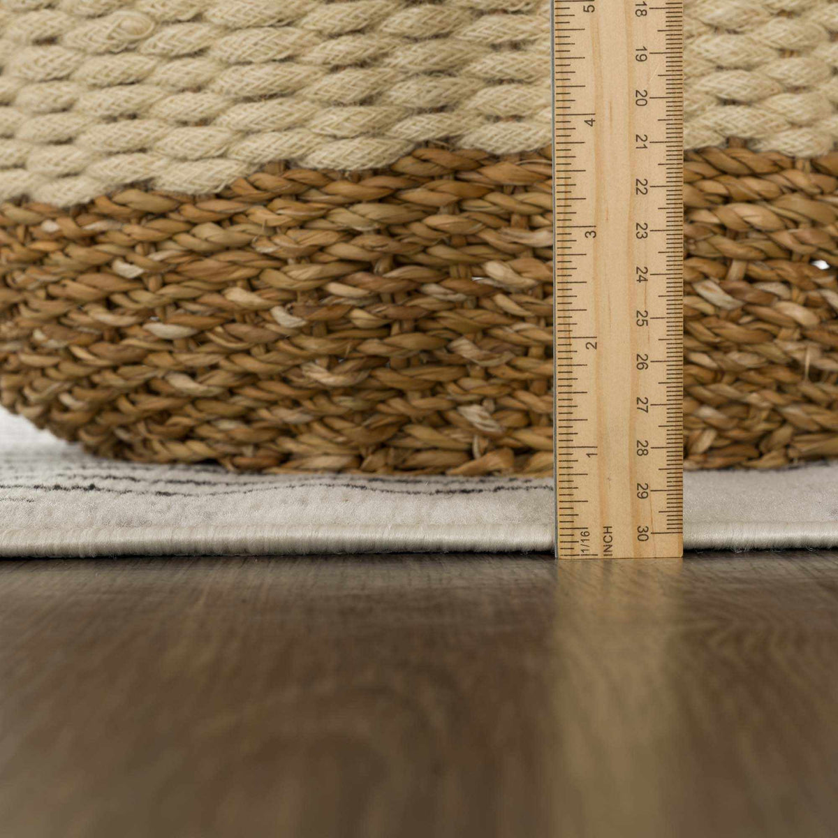 Angus Abstract Black and White Area Rug, photo 12 of 16