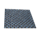 Blue Black 12x12 Glossy Square Glass Mosaic Tile (5 pack, 4.75 sq ft/case) - Sample