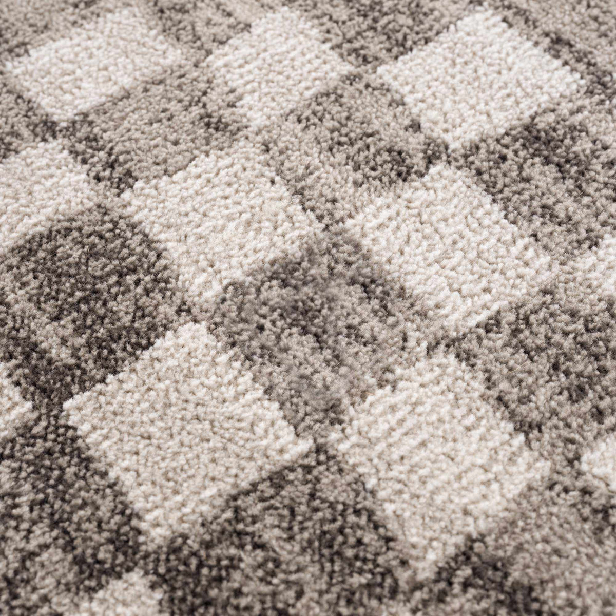 Benjy Beige Checkered Area Rug, photo 12 of 16