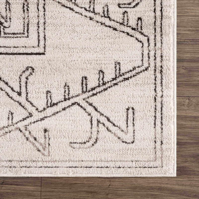 Divya Cream Tribal Performance Rug